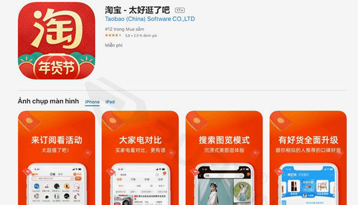 tải app taobao