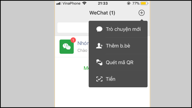 cách kết bạn trên WeChat