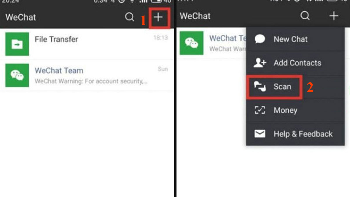 Cách quét mã QR WeChat trên iOS