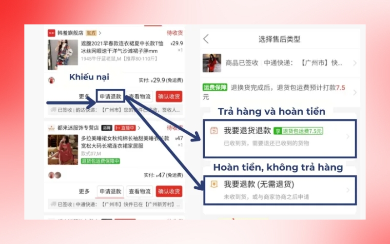 lựa chọn hình thức hủy đơn hàng phù hợp