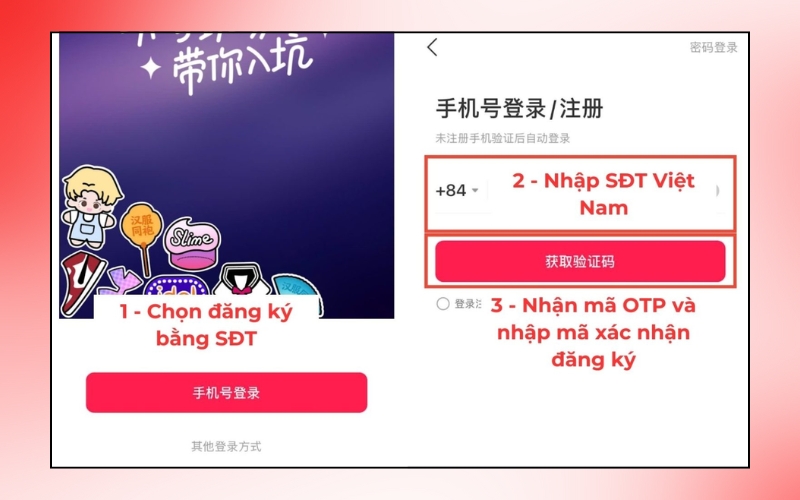 Đăng ký tài khoản Weidian
