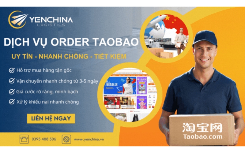 dịch vụ mua hộ hàng Taobao tại Yến China