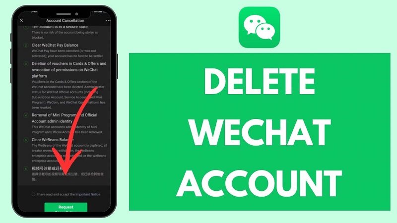 Làm sao kiểm tra tài khoản WeChat đã xóa thành công
