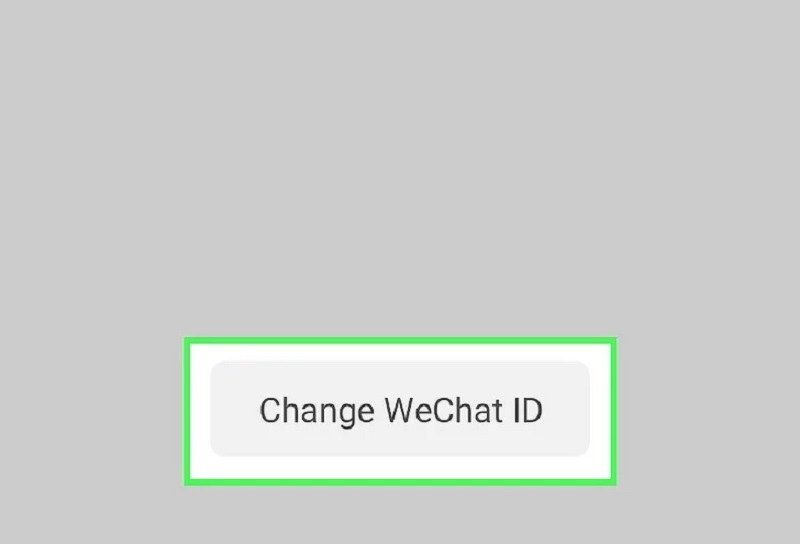 nhấn vào Change WeChat ID
