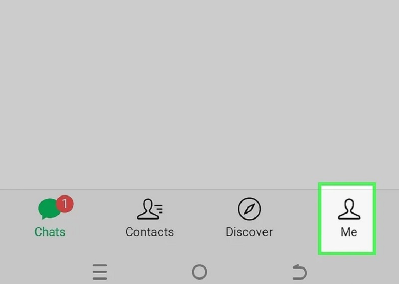 nhấn vào Me (Tôi)