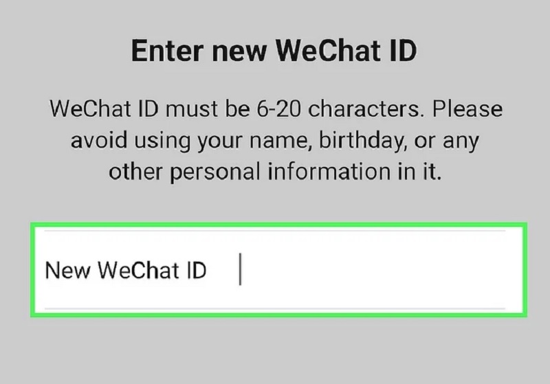 nhập ID mới và nhấn OK