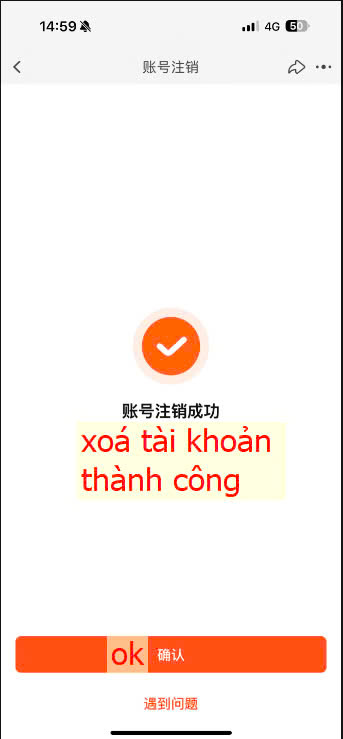 Nhấn Xác nhận