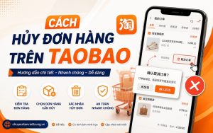 cách hủy đơn hàng trên Taobao