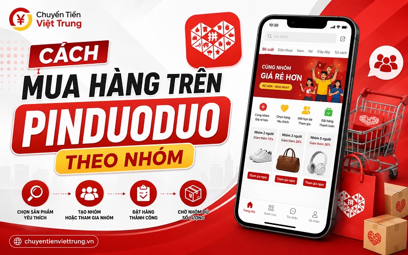 cách mua hàng trên Pinduoduo theo nhóm