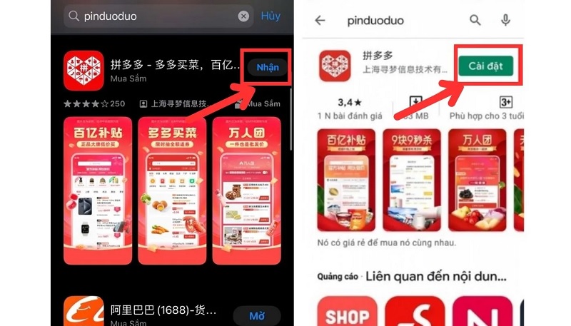 Tải ứng dụng Pinduoduo về điện thoại