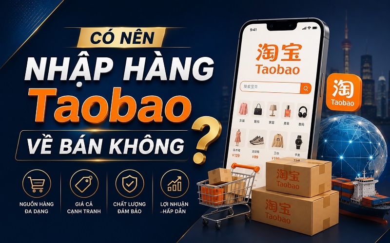 có nên nhập hàng Taobao về bán