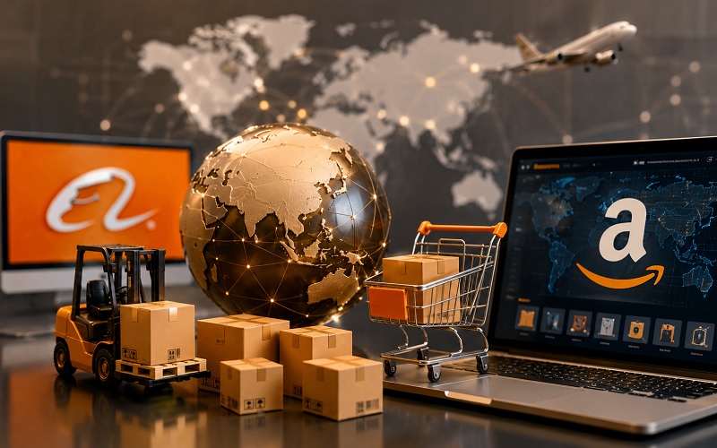 Mô hình lấy hàng trên Alibaba bán trên Amazon