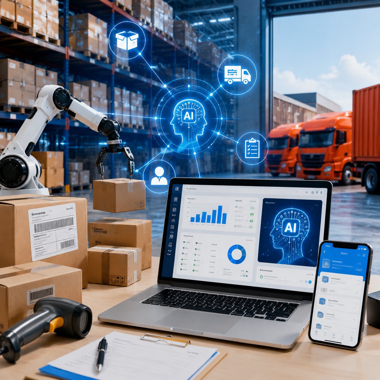 Ứng dụng AI trong doanh nghiệp logistics: Giảm việc lặp lại khi xử lý đơn hàng và chăm sóc khách