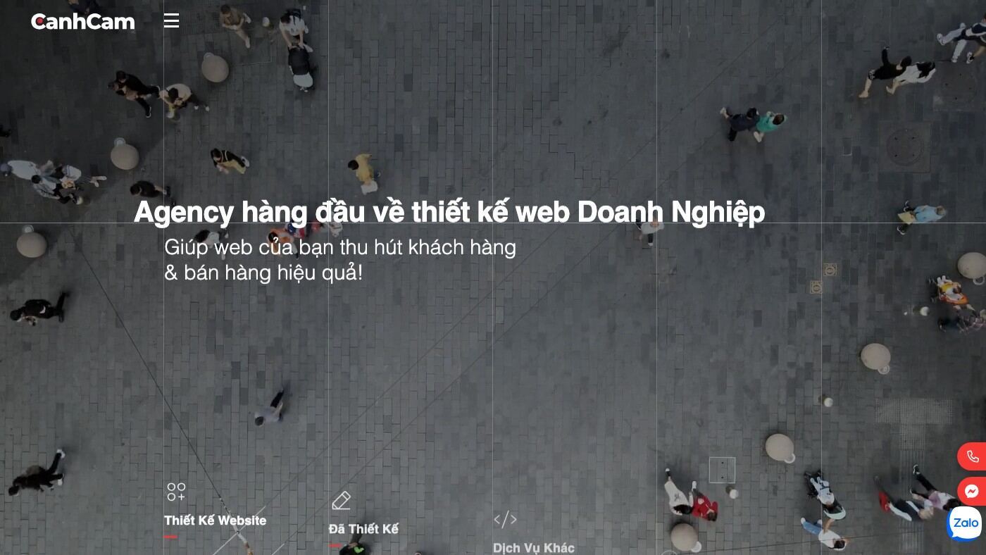 Giao diện trang chủ Cánh Cam (ảnh chụp tháng 09/2026)